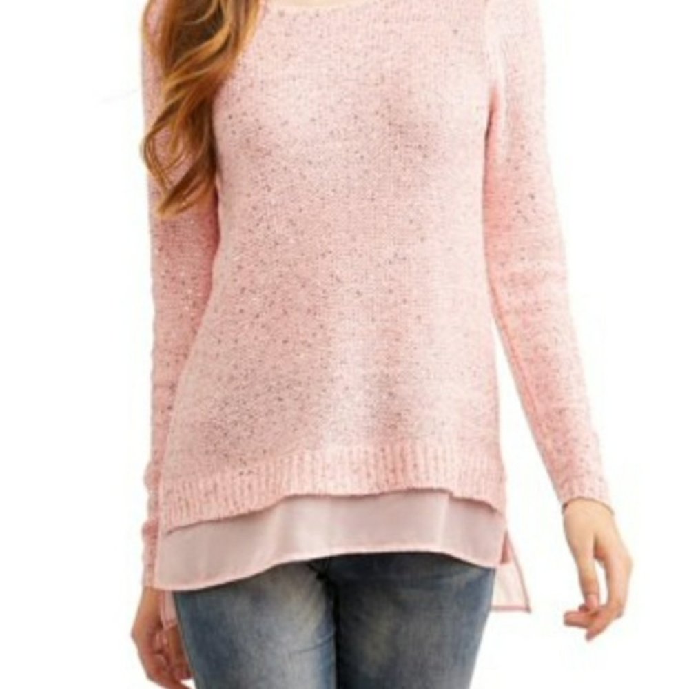 Womens Sequin Sweater Size L (12-14)